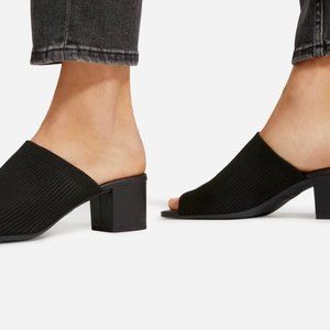 Everlane The Glove Mule in ReKnit Black Sandal, size 6.5